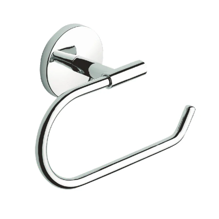 Porta rotolo aperto in ottone cromato lucido One Metaform - METAFO