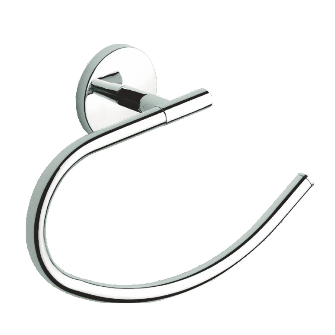 Porta asciugamani ad anello in ottone cromato lucido One Metaform - METAFO