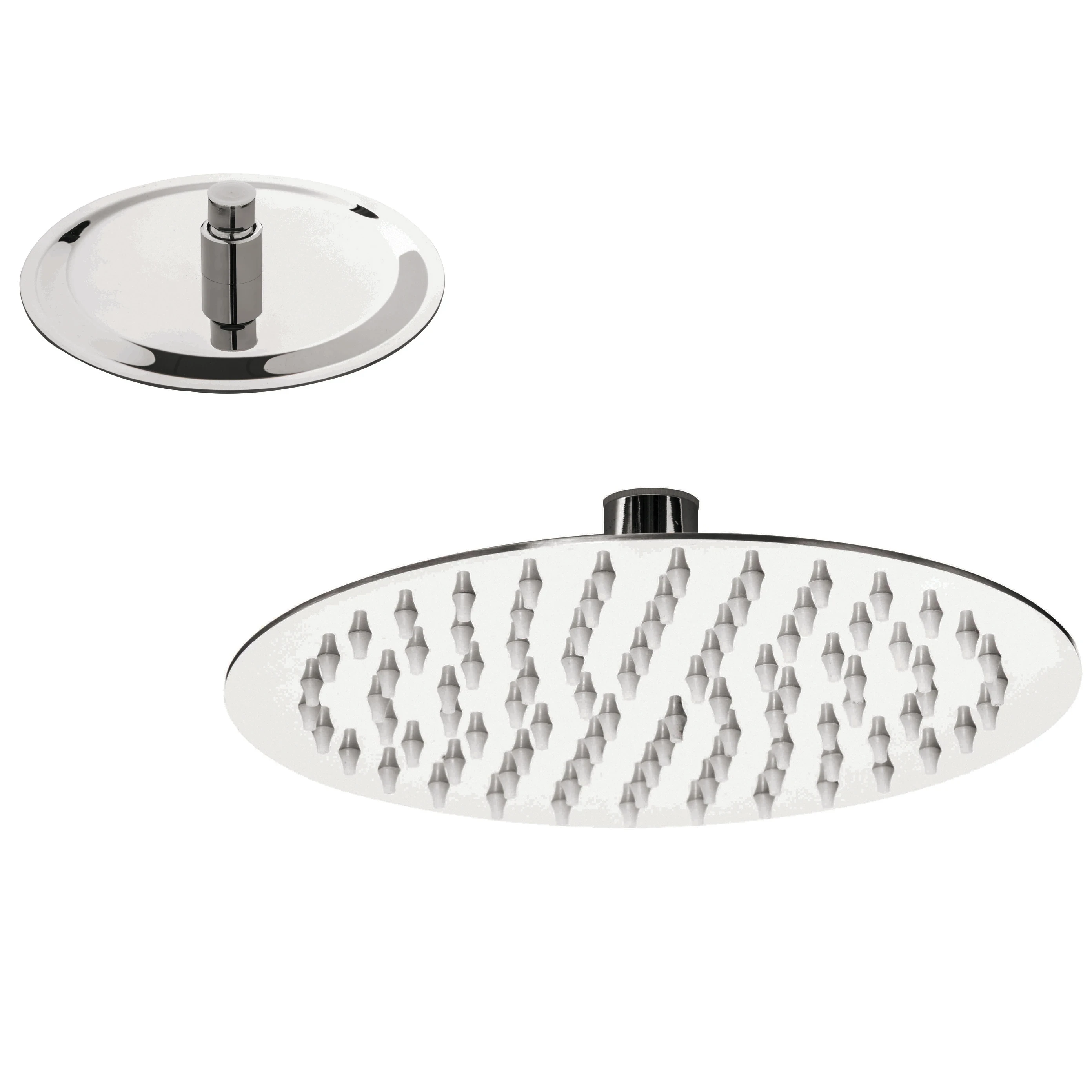 WENKO Ultimate Shower Soffione Doccia A Pioggia 25 Cm – 3 Gettoni: Soft Rain, Massaggio, Pressure Water – Nero/Grigio - 5
