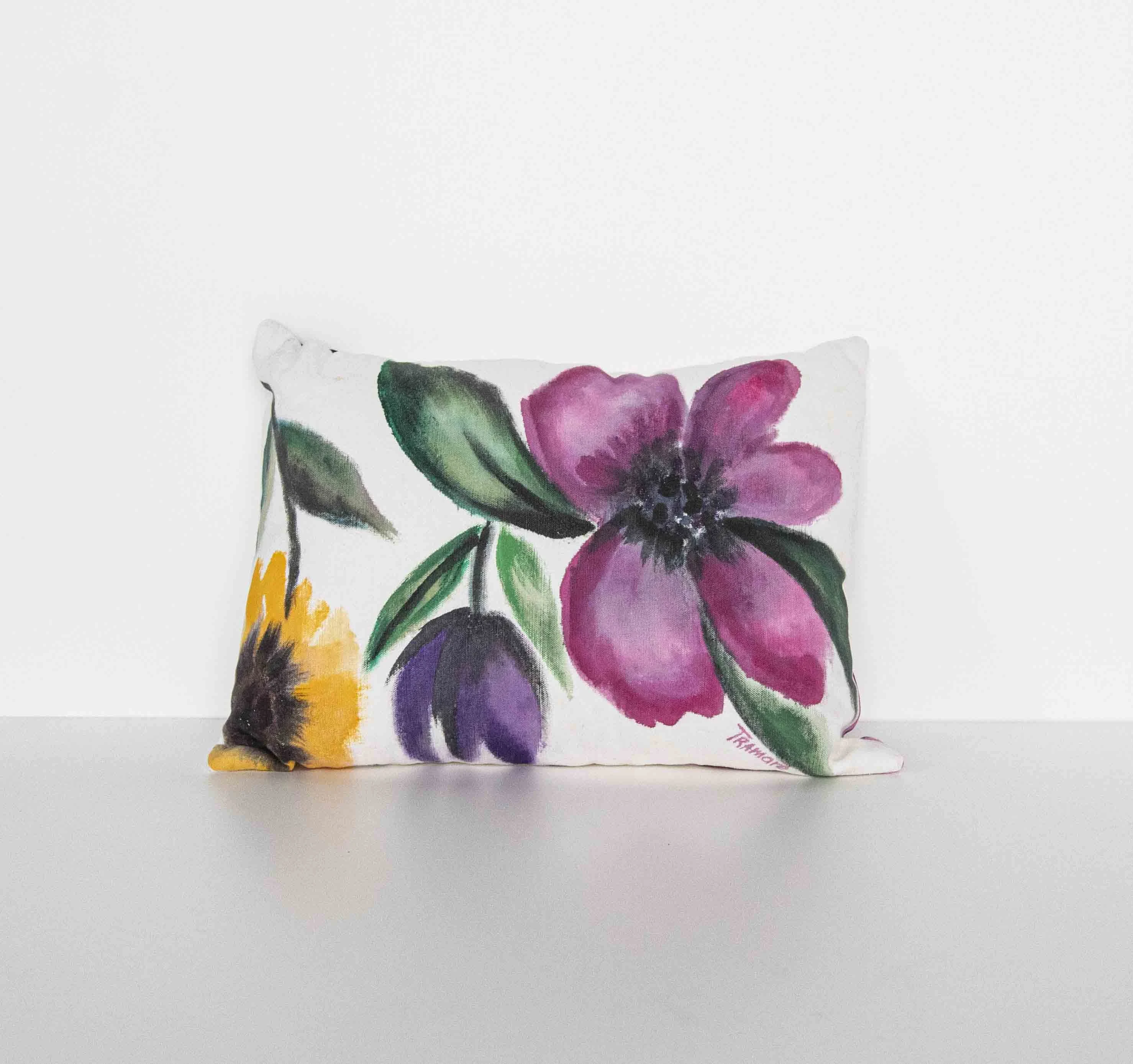 Federa per cuscino con pittura di girasole, fodera per
