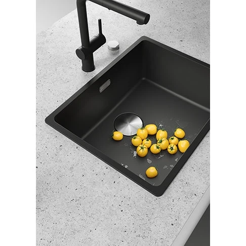 Lavello In Granito Victory S1000 – 100x50 Cm, Vasca Reversibile, Centro Girevole Cromato E Qualità Made In Germany
