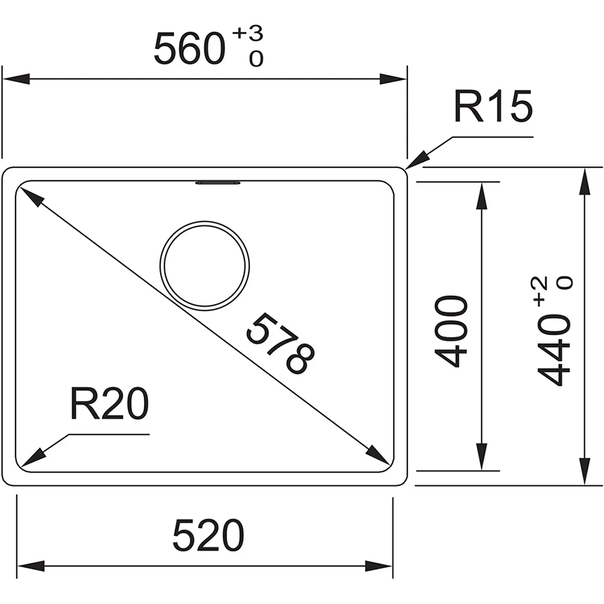 Évier Franke Fragranit – Mrg 610-52 – Couleur Cachemire – Montage Supérieur – Manuel