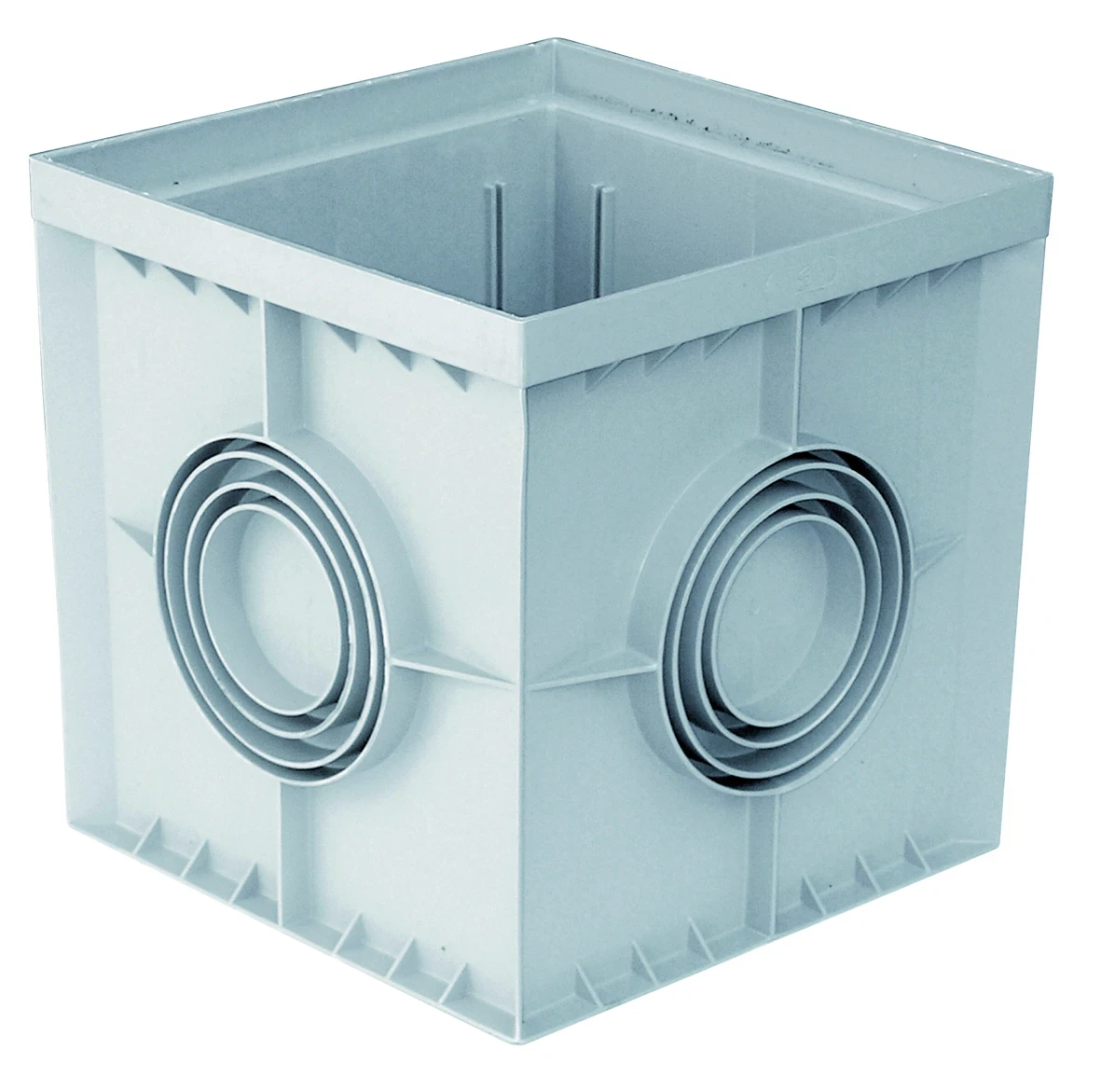 First Plast -y égout sifonato en ABS avec grille inox, acier, 100 x 100