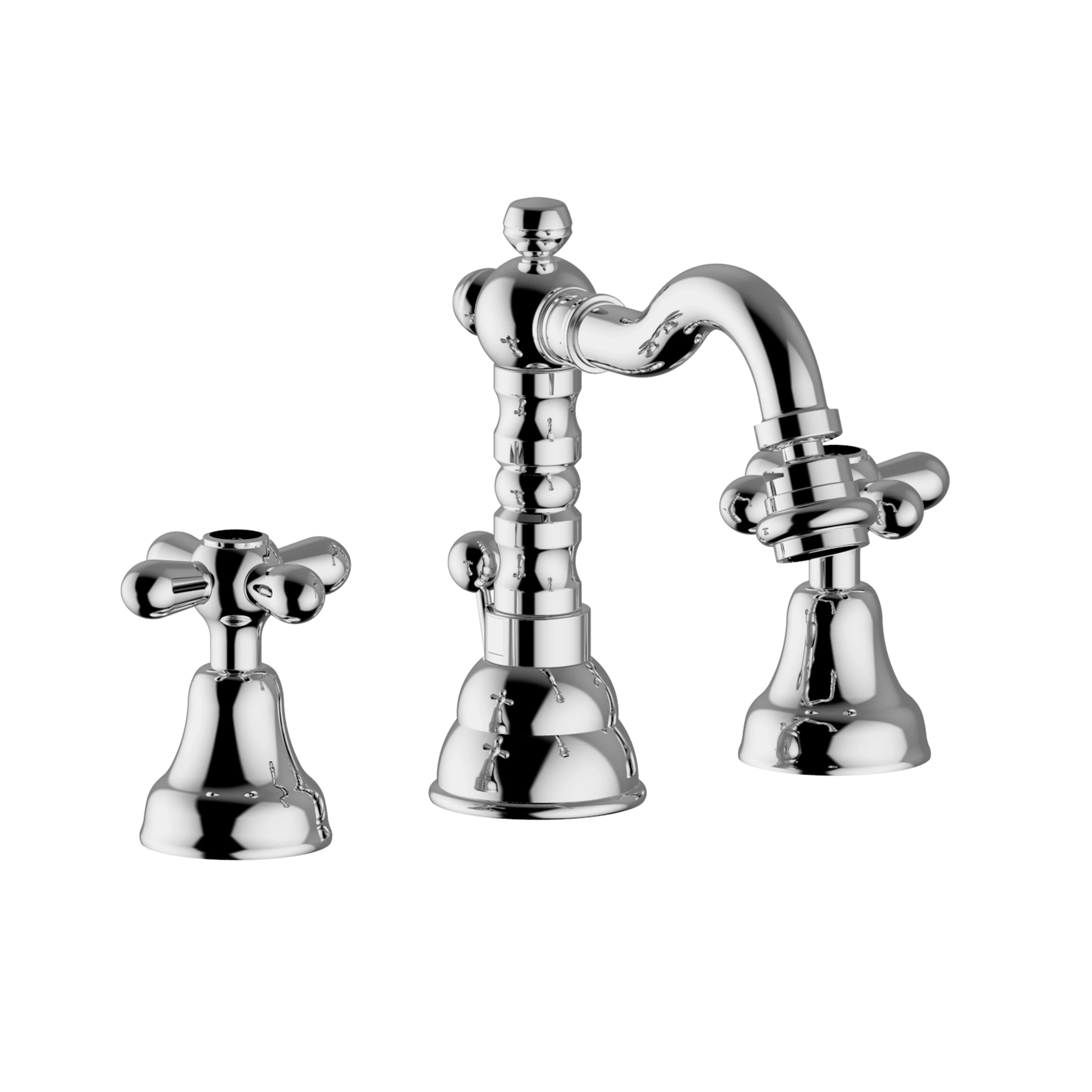 Batteria bidet cromo 3 fori old Daisy Teorema