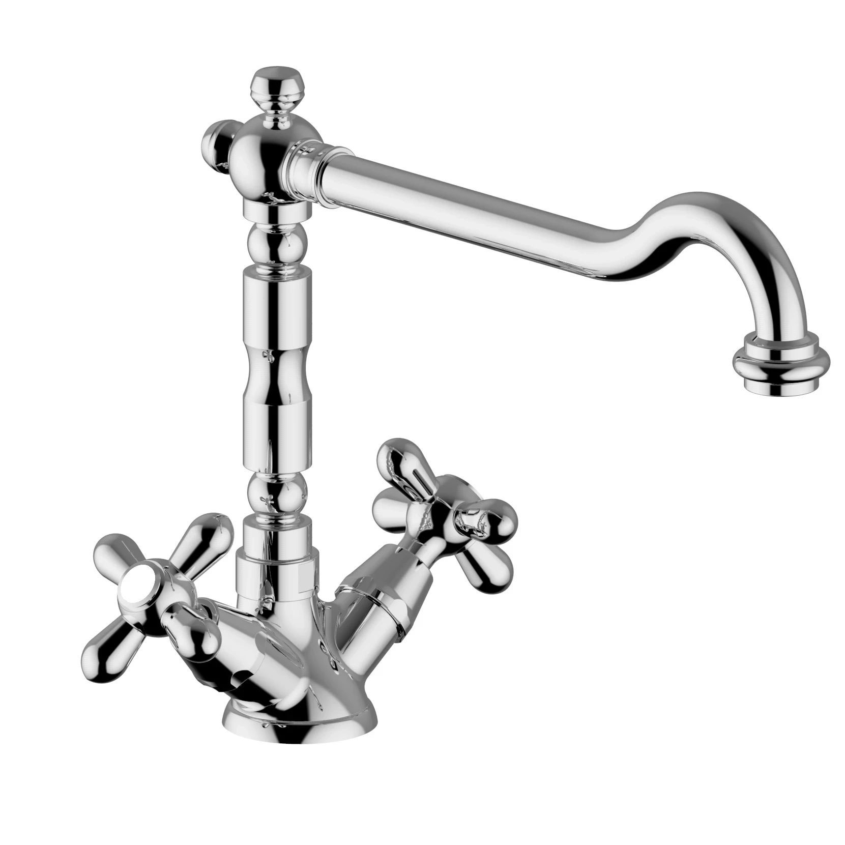 Rubinetto monoforo cromo per lavabo old Daisy Teorema - TEOREM