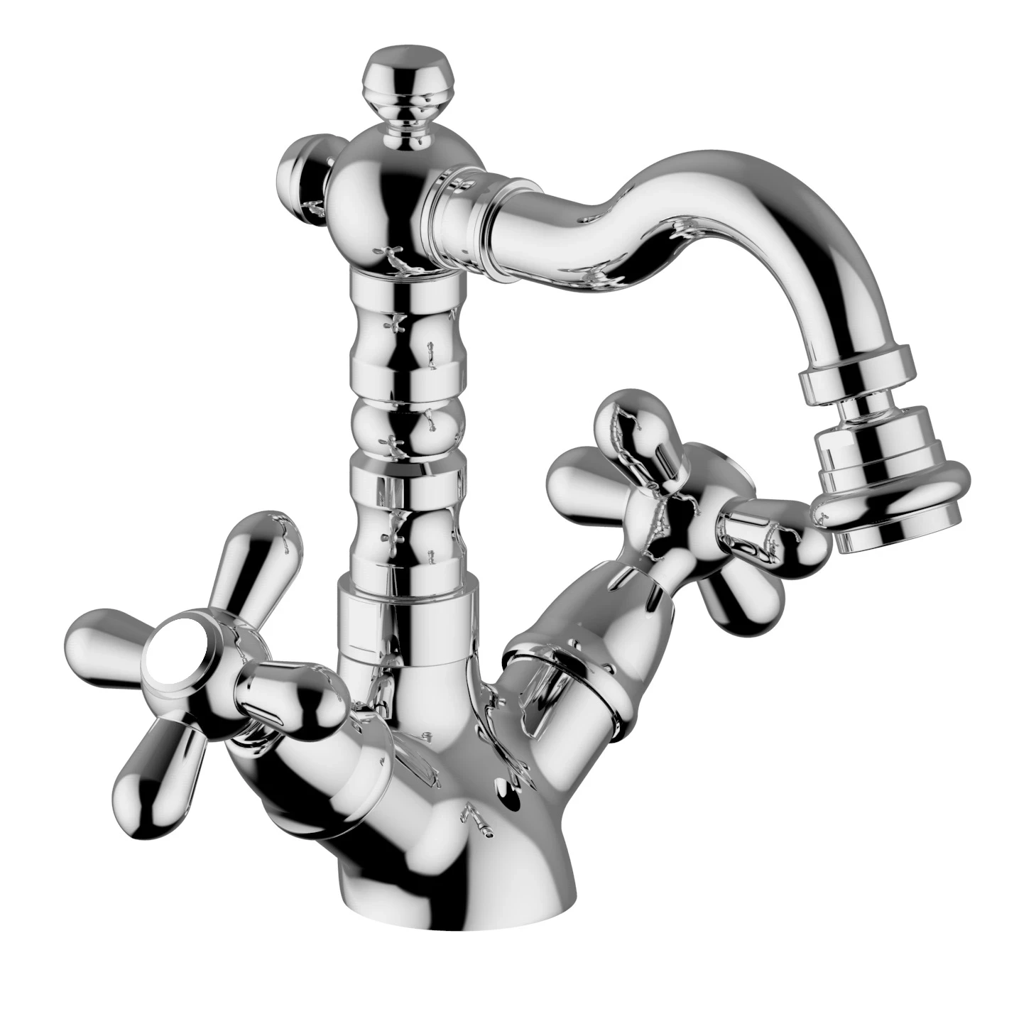 Rubinetto bidet monoforo cromo old Daisy Teorema - TEOREM