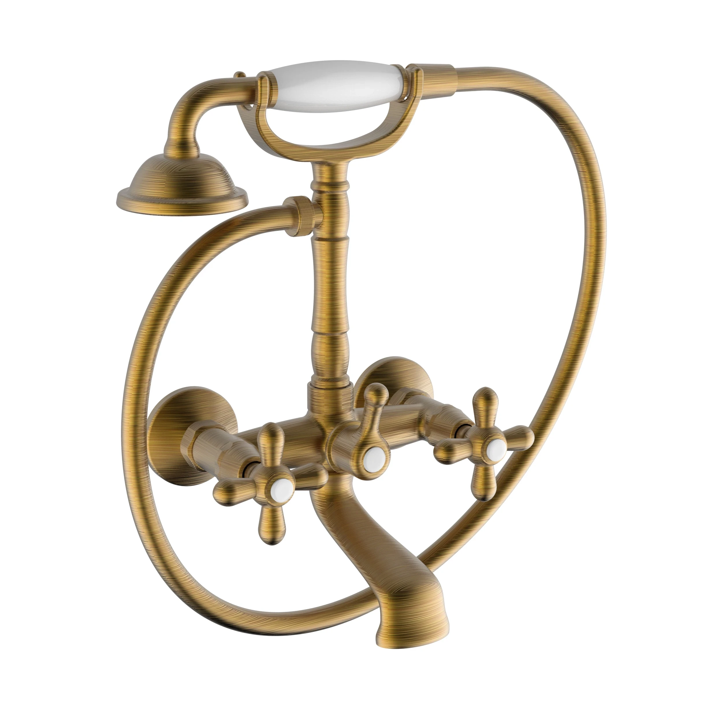 Gruppo vasca bronzo con doccetta Daisy Teorema - TEOREM