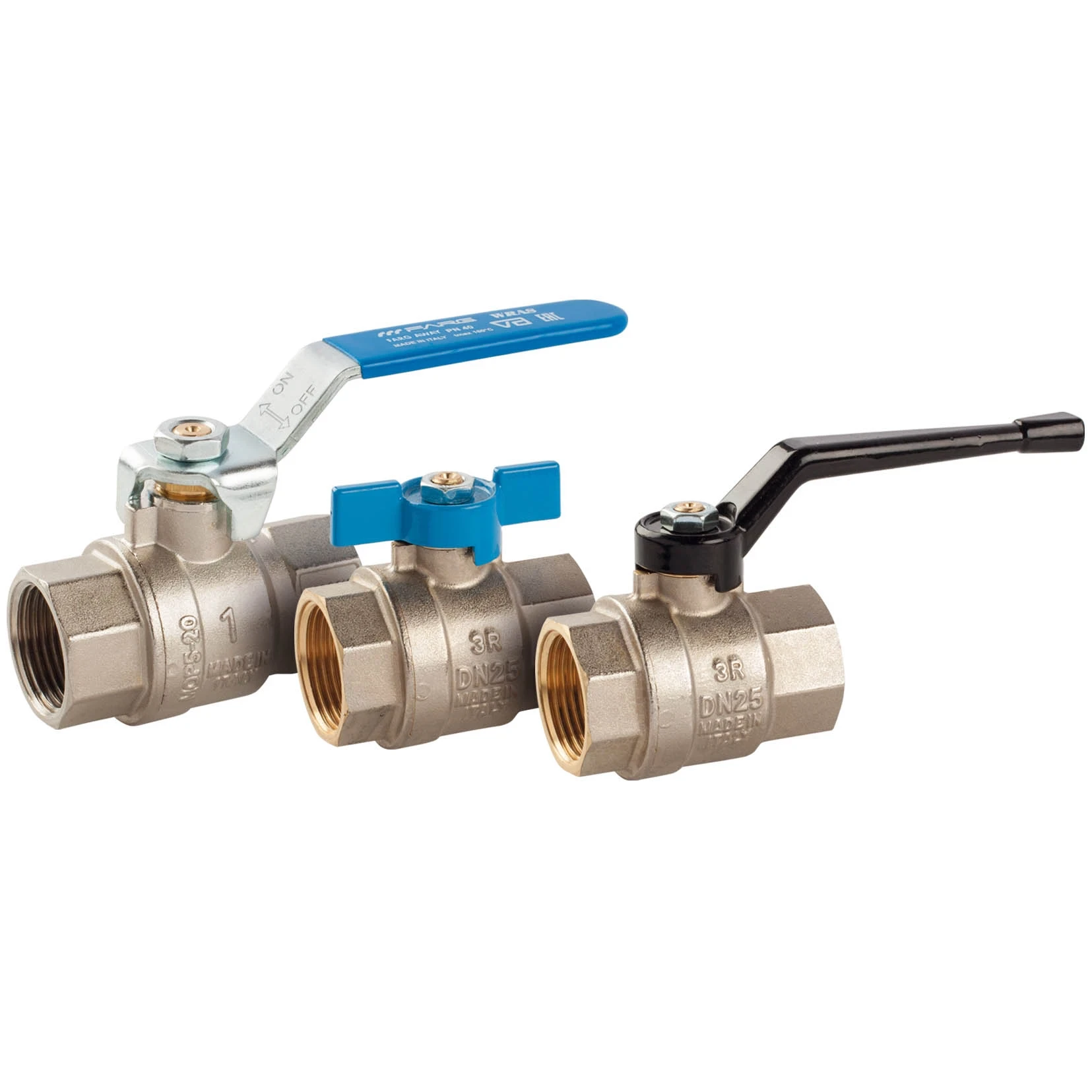 Rubinetto a sfera, in ottone non cromato, con attacco maschio-portagomma R608Y013 | - Forniture idrauliche ed arredobagno