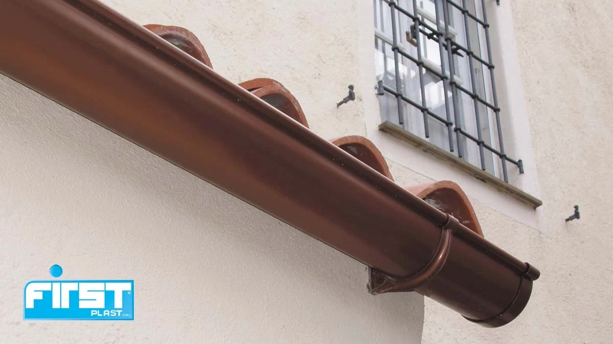 Testata Per Grondaia In PVC 150mm, Destra, Bianco - Facile Montaggio A Innesto | INEFA Made In Germany - Foto 8