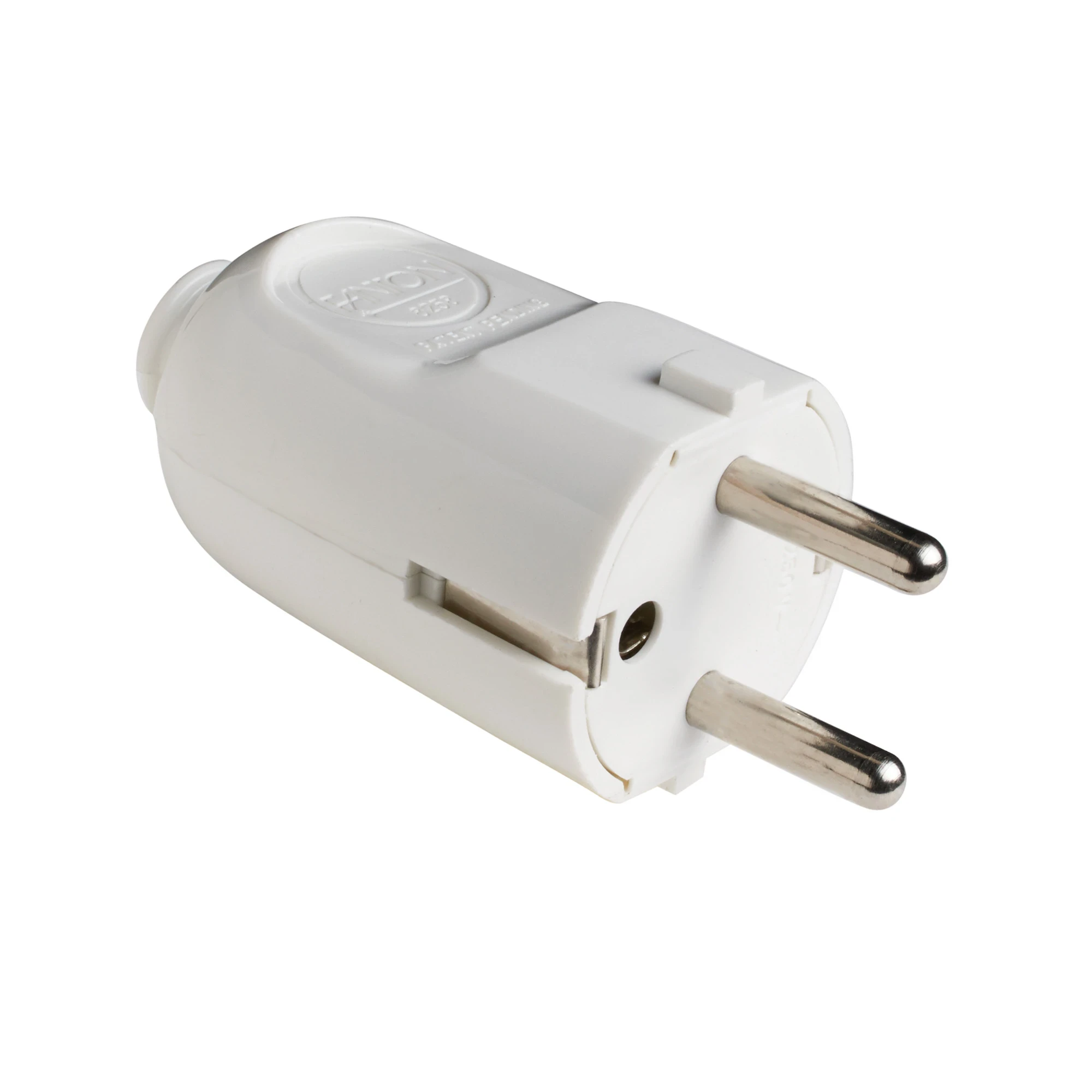 Spina franco/tedesca 2P+T smontabile bianca 10A Fanton - FANTON