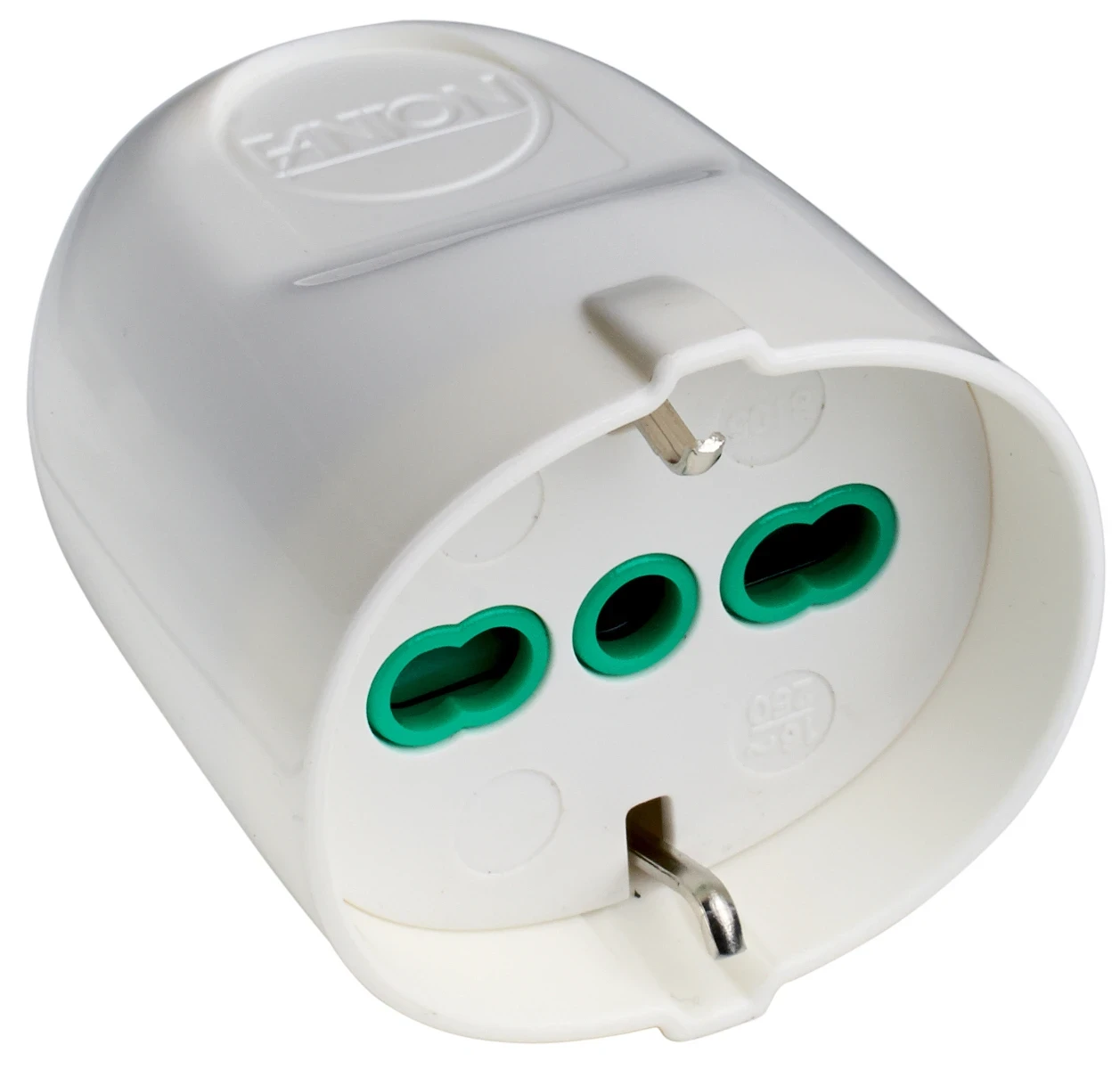 Presa italo/tedesca bipasso 2P+T smontabile bianca 16A Fanton - FANTON