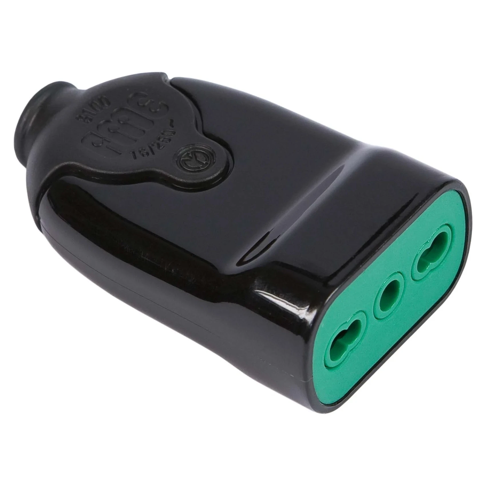 Presa italiana bipasso 2P+T smontabile modello Bicò nera 16A Fanton - FANTON