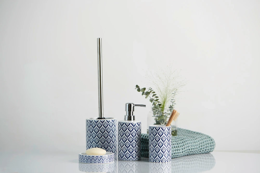 Scaffale Sapone Wenko Cordoba In Ceramica Blu - 10,5x10,5x2,5cm, Design Elegante Per Bagno Moderno - Foto 9