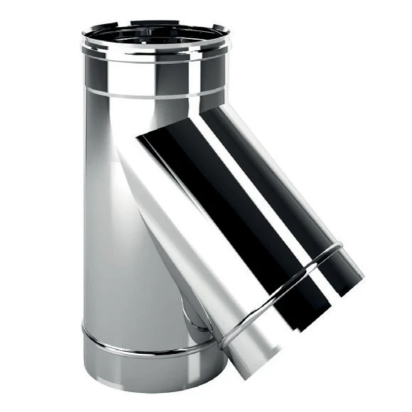 Tubo Per Canna Fumaria In Acciaio Inox 316, DN 140, Lunghezza 0.5 Mt (500 Mm), Parete Semplice, Giunto A Bicchiere - Conforme EN 1856-2