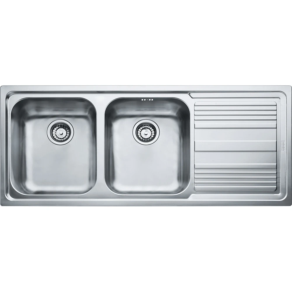 Lavello incasso LLX 621 inox 2 vasche gocciolatoio destra Logica Line Franke - FRANKE