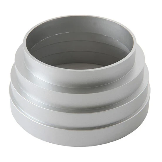 Cono riduzione da 125 a 100 mm per tubo non bicchierato ABS cromato satinato First - FIRST_L