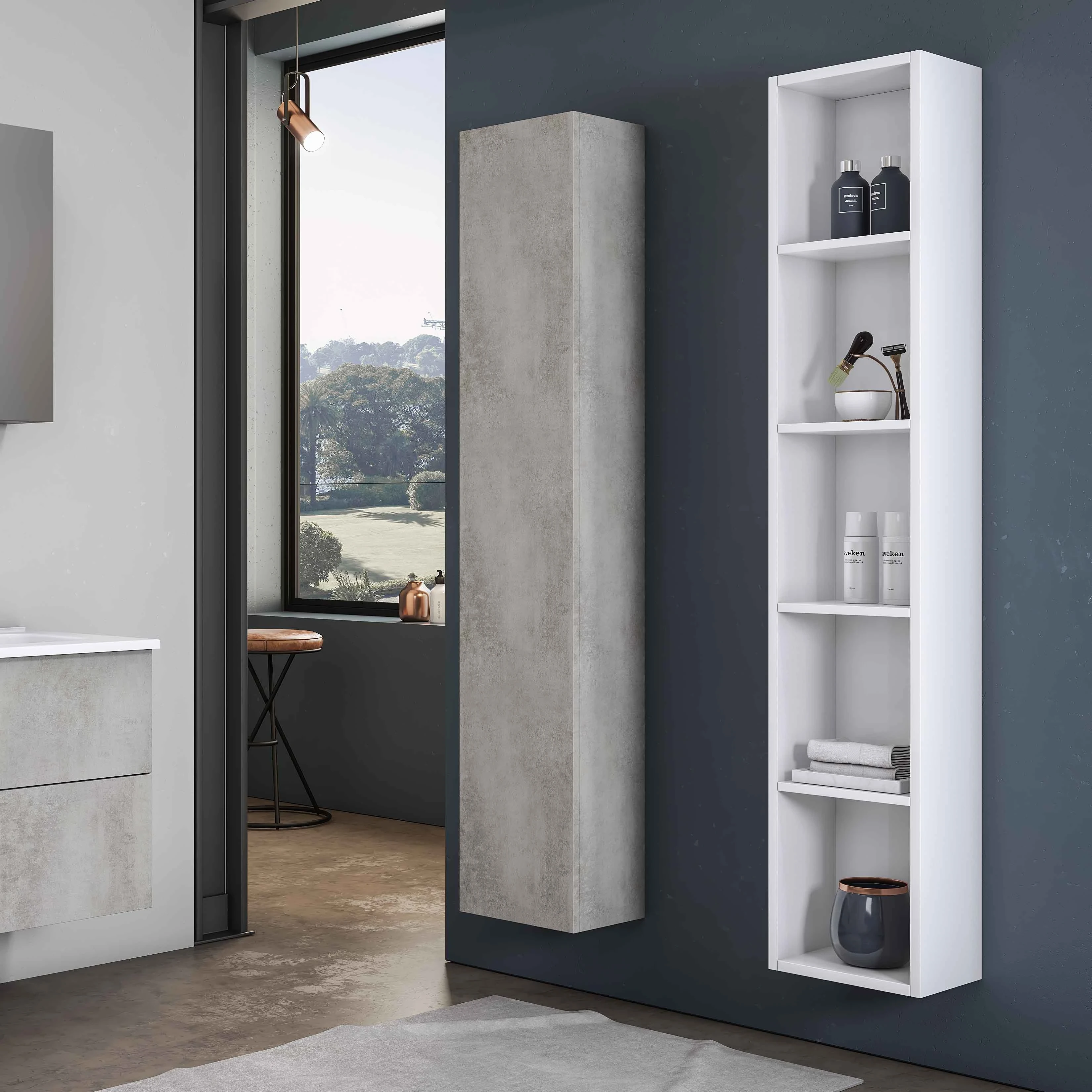Colonna singola reversibile sospesa Savini