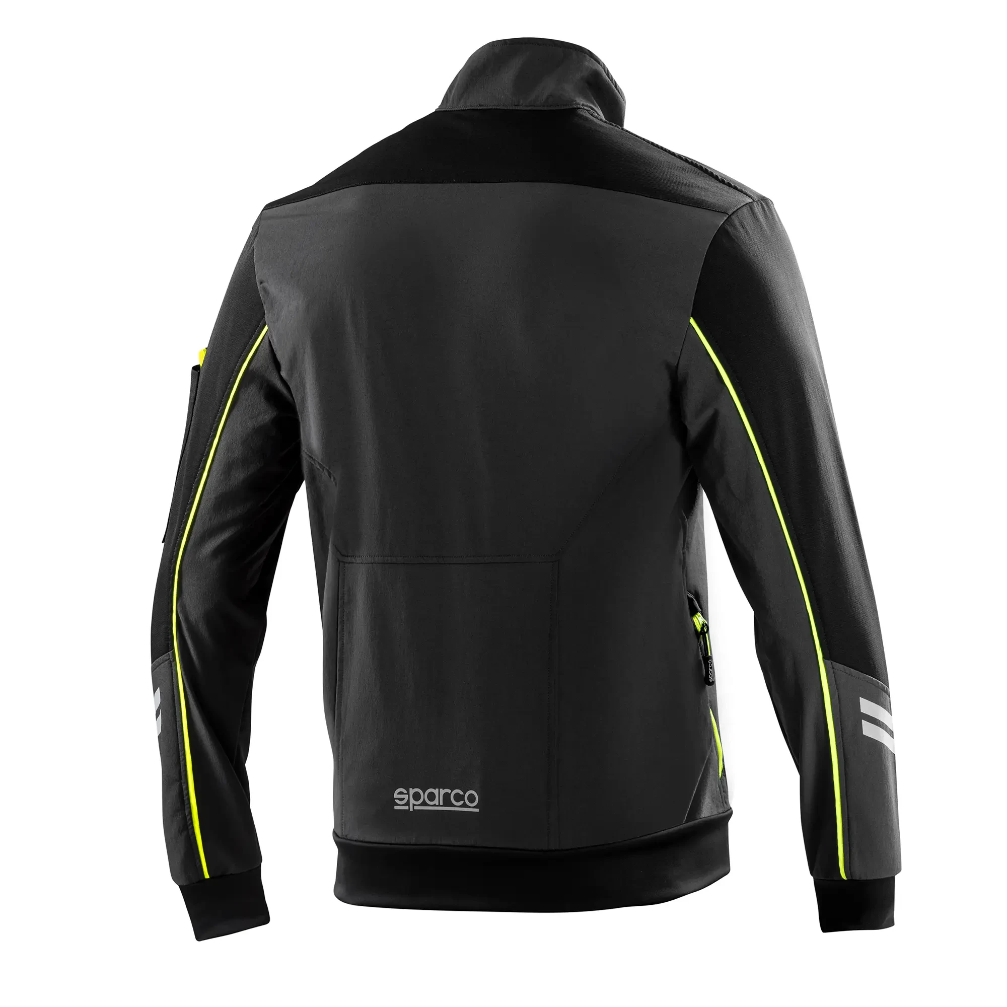 Giacca da lavoro antivento grigia e gialla Tech Light-Shell Austin Sparco