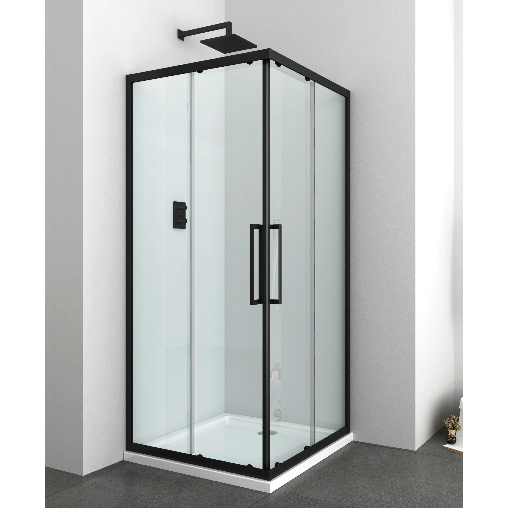 Lato box doccia angolare anta scorrevole Ix-Box Morini - IXBOX